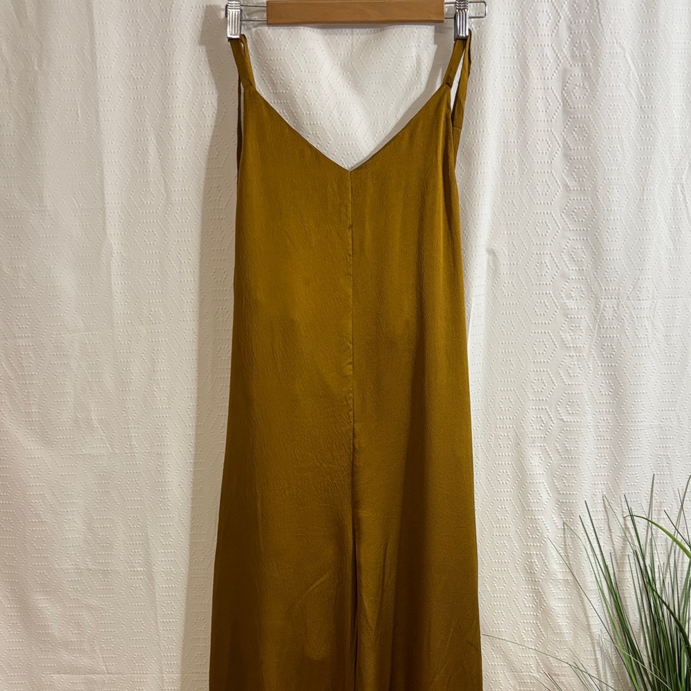 The Great Eros® Silk Odna Tie-Back Jumpsuit Brass color - Picture 6 of 15